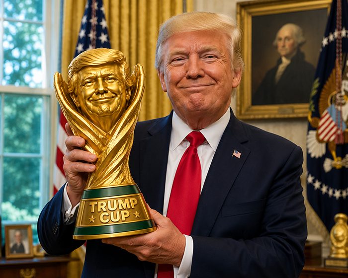 $TRUMPCUP World Cup trophy